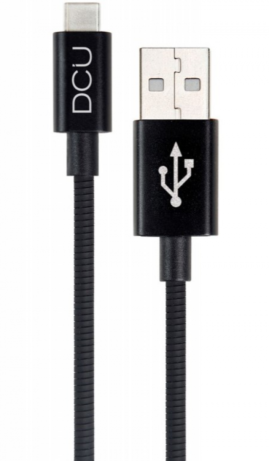 Cable Dcu USB C a USB A 1M negro